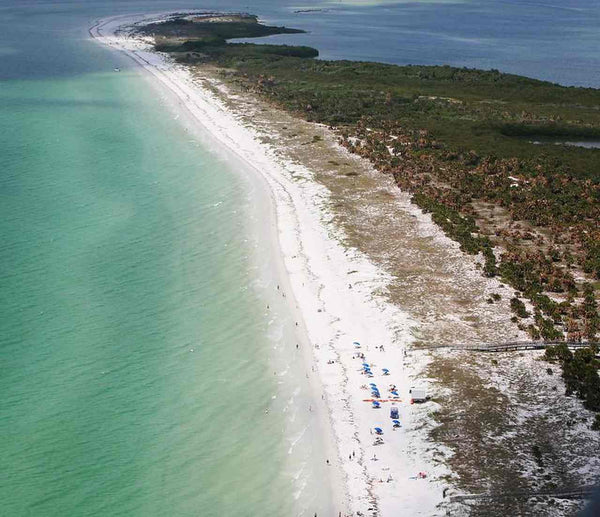 Aerial view of Caladesi Island, Florida