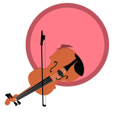 A cervix playing a tiny violin