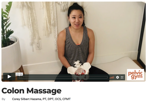 Still of Colon Massage video from Pelvic Gym