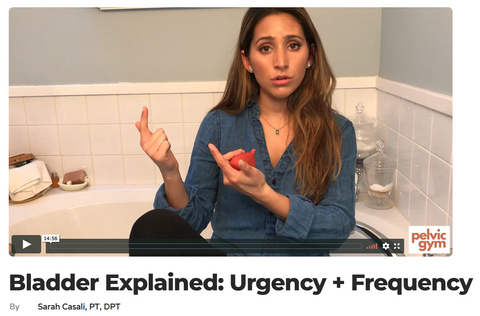 Bladder Explained: Urgency + Frequency video from Pelvic Gym