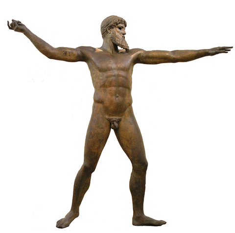 Bronze statue of Zeus