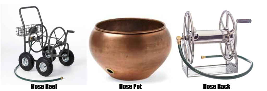 Hose Reel, Rack and Pot