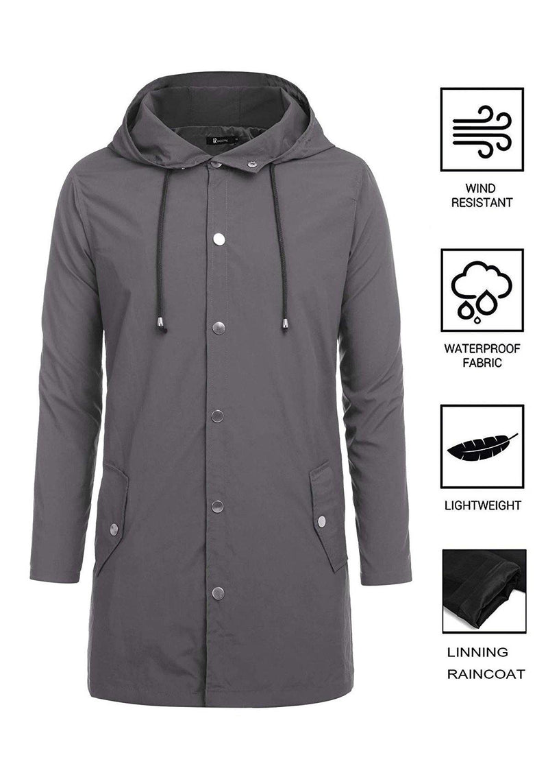 long black rain jacket