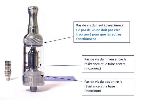 Pas de vis clearomiseur Nautilus Mini