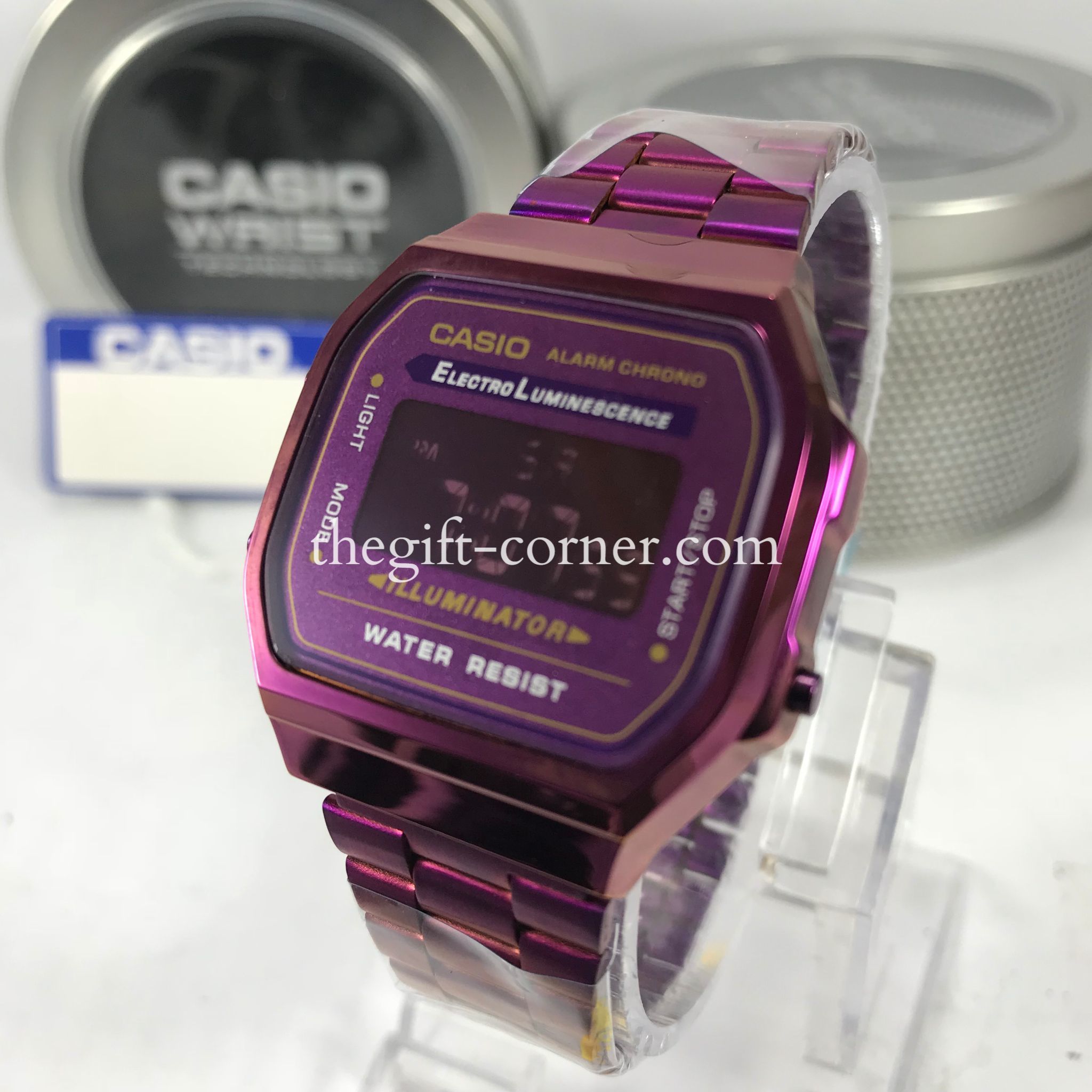 Casio Vintage A-168 Illuminator Violet 