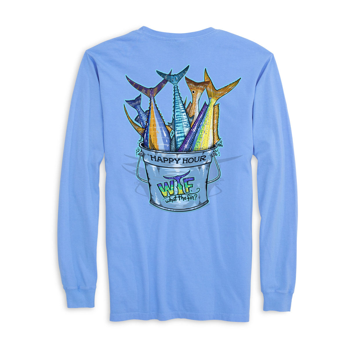 Happy Hour L/S Cotton Tee (ID:I16) - What the Fin Apparel product image