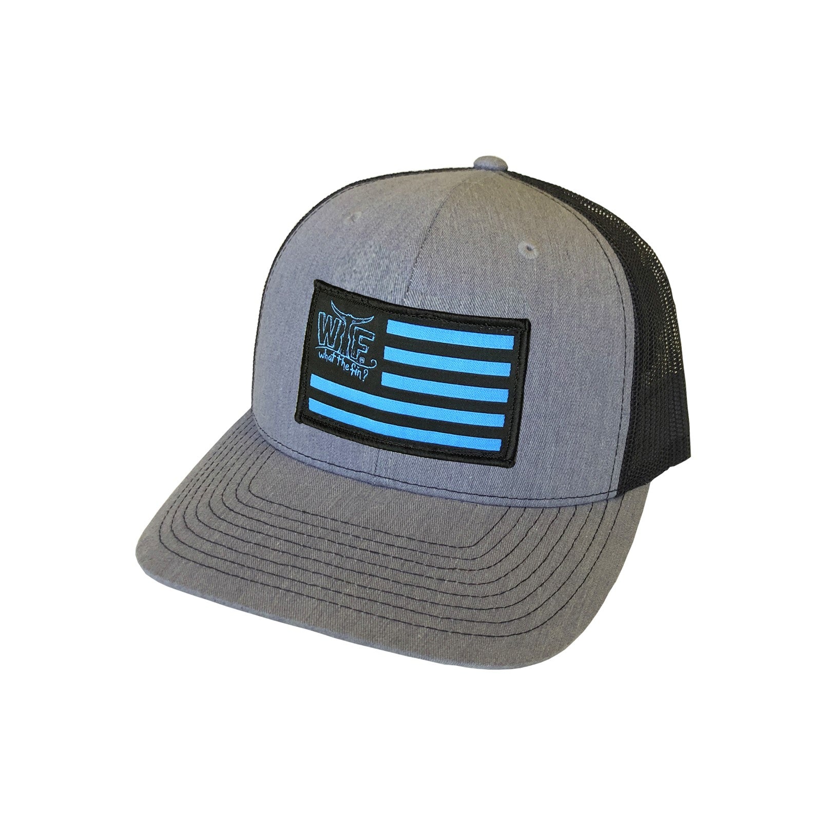 Fishing Team PVC Patch Performance Hat (Grey)