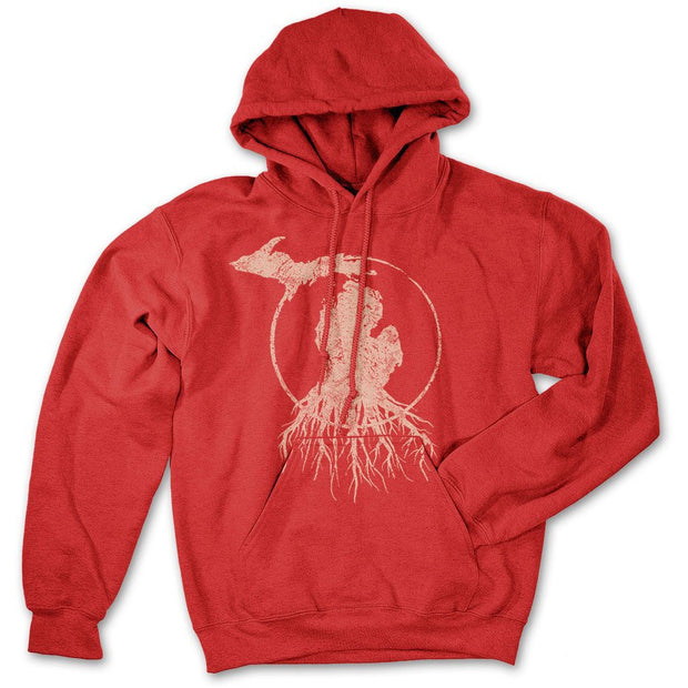 roots red hoodie