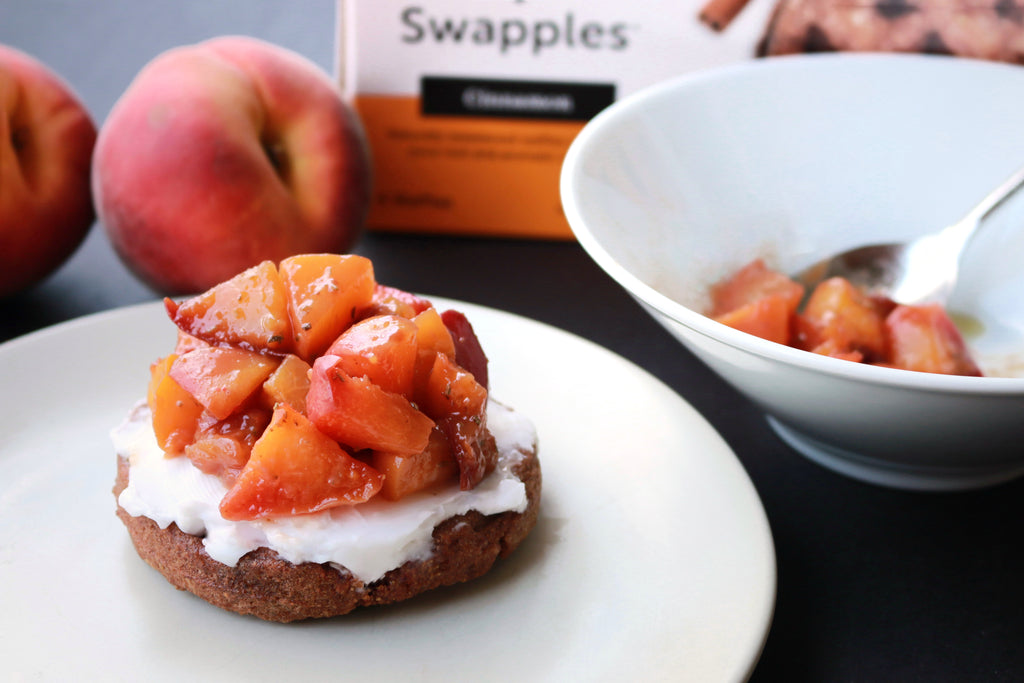 Cinnamon Swapple with rosemary peaches