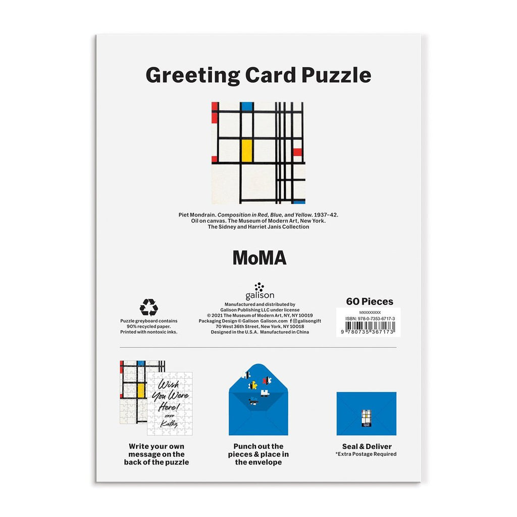MoMA Mondrian Greeting Card Puzzle