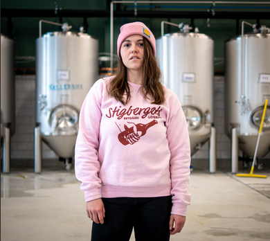 Stigbergets Retro Bottle Sweatshirt - pink - Stigbergets Bryggeri