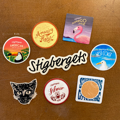Stigbergets Stickers 8 pcs - Stigbergets Bryggeri