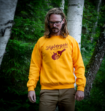 Stigbergets Retro Bottle Sweatshirt - gold - Stigbergets Bryggeri