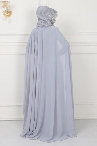 long sleeve cape dress