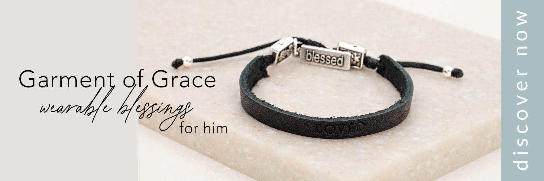 garment of grace leather bracelet shop link