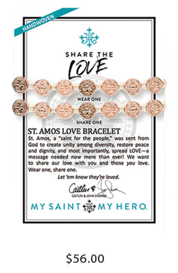 St. Amos Share the Love bracelets - mysaintmyhero.com