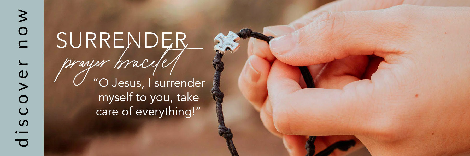 surrender prayer bracelet being used as a prayer chaplet