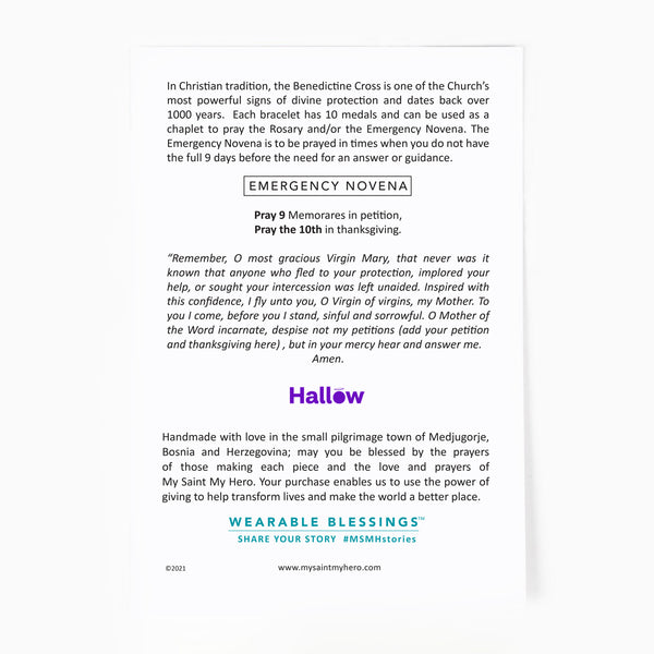 Hallow Blessing Bracelet in Collaboration with Hallow Catholic Prayer ...
