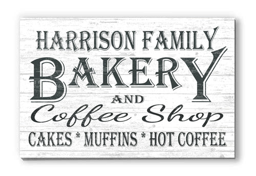 Custom Kitchen Sign Personalized Farmhouse Wall Decor Broad Bay