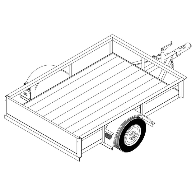 4' 2" x 6' Utility Trailer Plan - Model 1106 – trailerplans