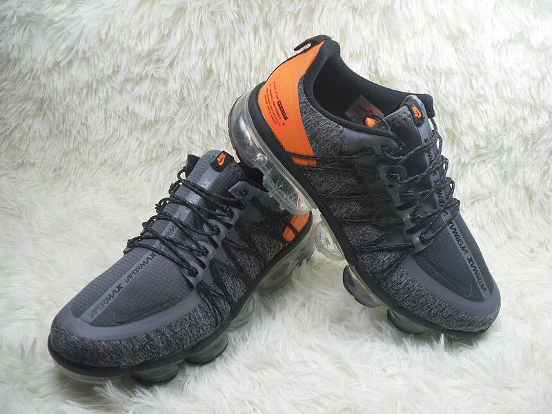 nike vapormax run utility black orange