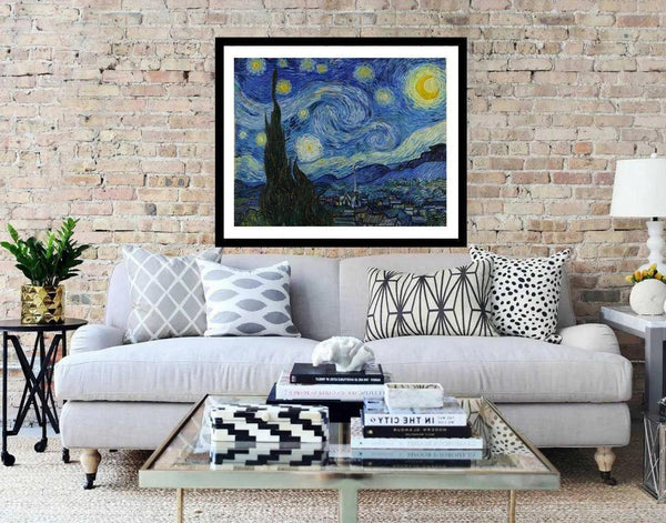 Artwork Starry Night Van Gogh framed art print Picture Frame Store New Jersey