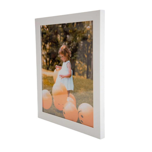 16x11 White Picture Frame For 16 x 11 Poster, Art & Photo - Modern Memory Design Picture frames - New Jersey Frame shop custom framing