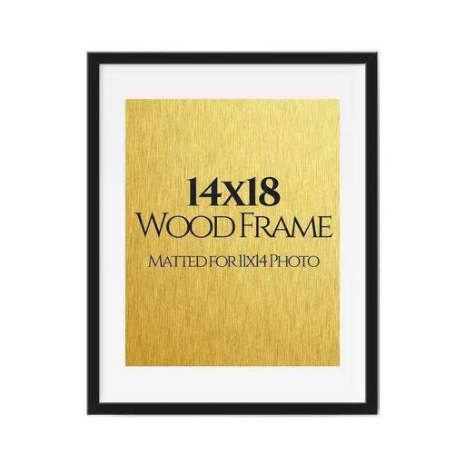Black Wood 14x18 Frame 14x18 picture Frame Photo art print Photo