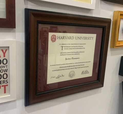 Custom Diploma & Certificate Framing Services in New Jersey