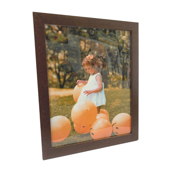 7x3 Picture Frame Brown Wood 7x3 Frame 7 x 3 Frames - Modern Memory Design Picture frames - New Jersey Frame shop custom framing