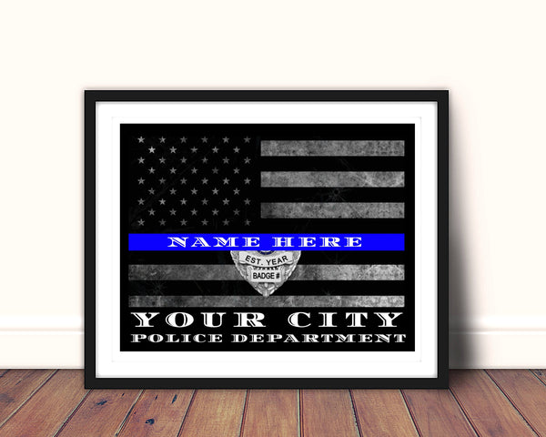 Chicago Police Department Thin blue Line Police Gift