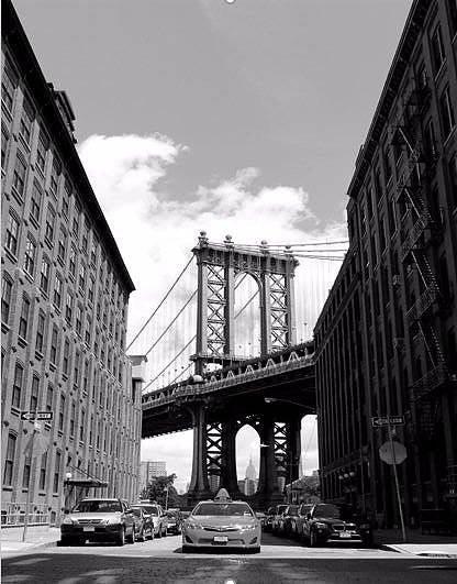 Brooklyn Bridge New York Skyline Art framed - Modern Memory Design Picture frames - New Jersey Frame shop custom framing