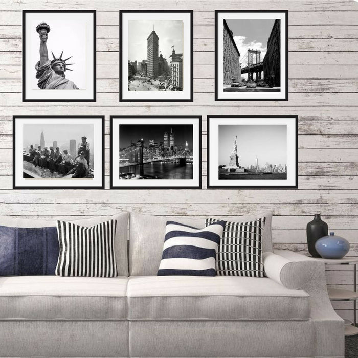 New York black and white photography vintage wall art picture frame