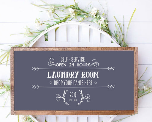 laundry room wood sign farmhouse rustic décor custom made