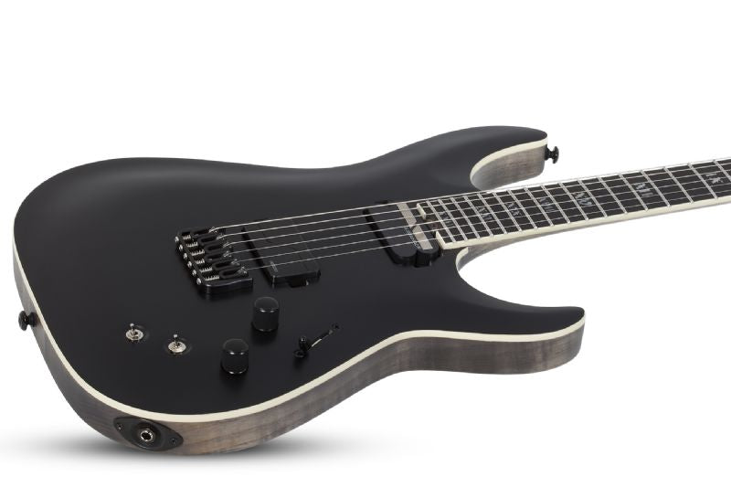 Schecter C-1 HT S SLS Elite Evil Twin Electric Guitar, Satin Black