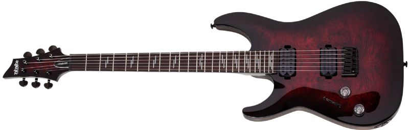 Schecter Omen Elite-6 Electric Guitar, Black Cherry Burst 2450-SHC