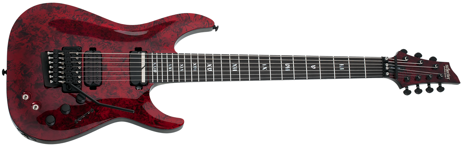 SCHECTER C-1 FR S Apocalypse Red Reign - 3057 - The Guitar World