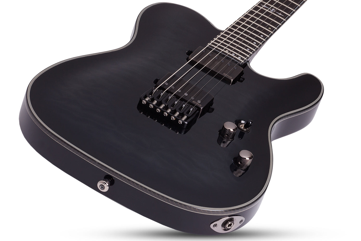 Schecter Hellraiser Hybrid PT in Trans Black Burst TBB SKU 1934