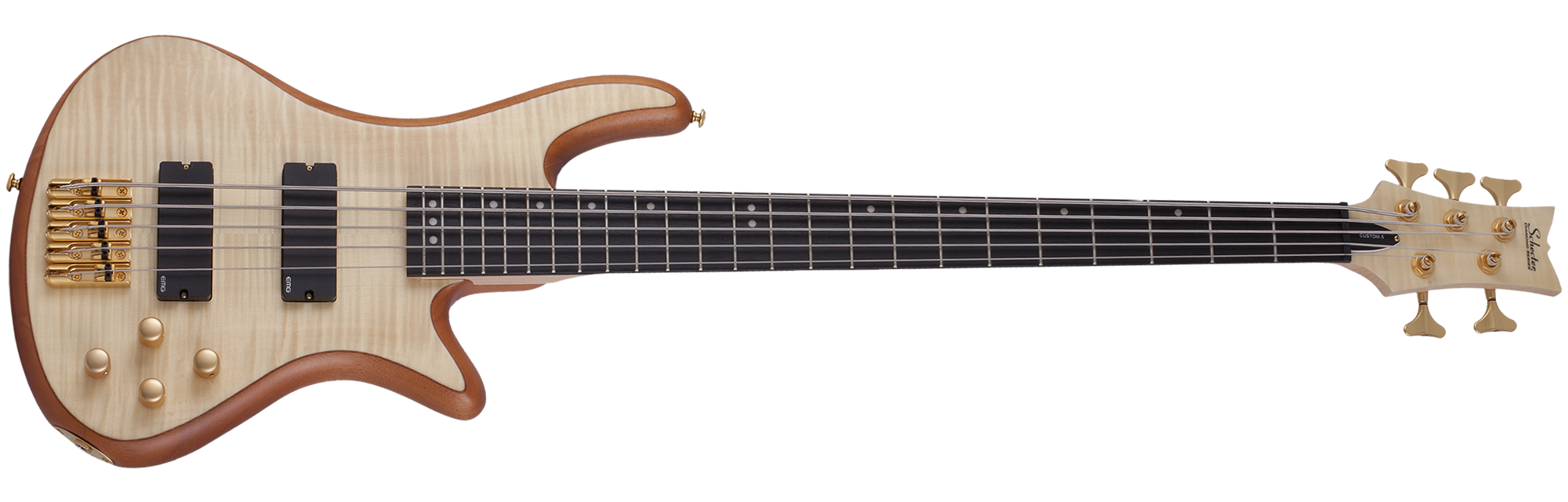 Schecter Stiletto Custom-5 Electric Bass Natural Satin 2541-SHC