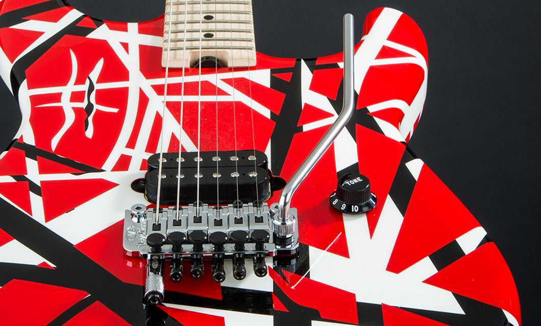 EVH Stripe Series Electric Guitar in Red, Black and White - The