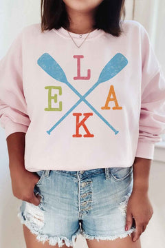 LAKE PADDLE PLUS SIZE SWEATSHIRT