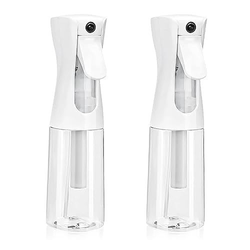  IMPORX Continuous Spray Bottle for Hair (10.1oz/300ml) 2 Pack  White Home Essentials Spray Bottles For Cleaning Empty Ultra Fine Water  Mister Sprayer For Hairstyling Garden Plants Curly Hair Etc : Beauty