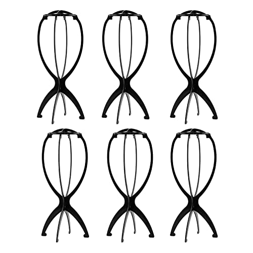 AIAIZHQH 3 Pack Wig Stand Holder, Portable Collapsible Wig Holder for  Multiple Wigs, Durable Wig Stands for Women Wig Drying Stand Travel Wig  Holder