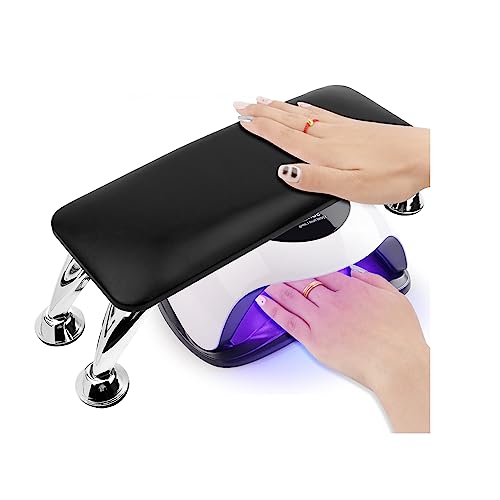 Nail Art Table Mat, Nail Arm Rest Pad for Acrylic Nails, Soft Microfiber PU  Leather Nail Mat for Table, Foldable Nail Hand Rest Pillow Manicure Pad