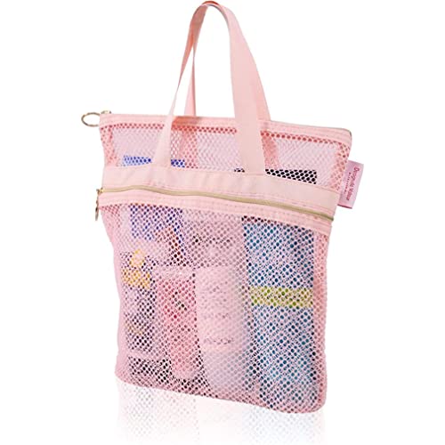 Mesh Shower Caddy Tote Large Tote Bag Beach Bag Hanging Travel Shower Caddy  Portable Cleaning Caddy Shower Organizer Camping Accessories College Dorm  Room - China Mesh Shower Bag and Essentials Bag price