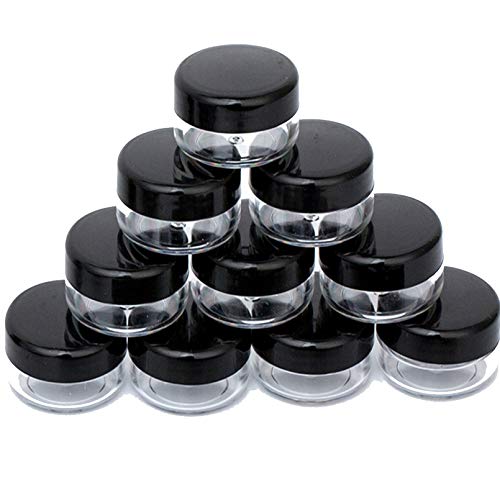 ZEJIA Sample Containers, 10 Gram Containers with Lids, 20pcs Sample Jars,  Small Plastic Containers with Lids(Pink) 