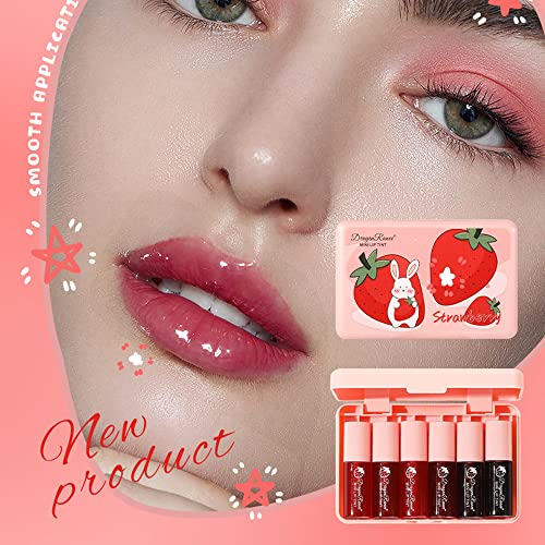 6 Colors Lip Stain Set,Korean Lip Gloss Watery, Multi-use Lip & Cheek –  TweezerCo