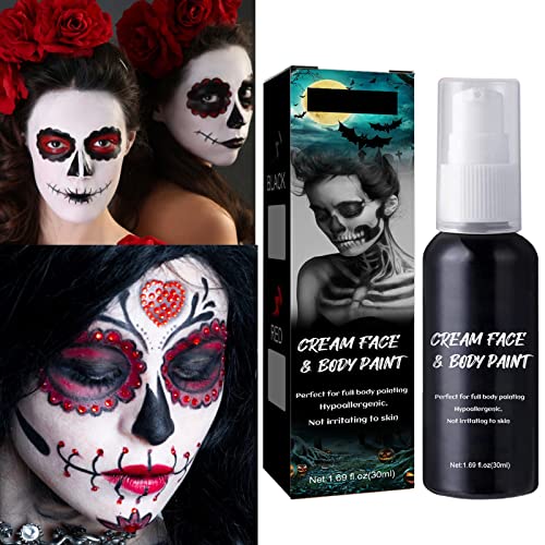 BOBISUKA Demonic Special Effects SFX Halloween Makeup Kit - 5 Colors Bruise  Makeup Face Body Painting Palette + Scar Wax with Spatula Tool + Fake Blood  Splatter Spray + Fake Blood Cream +Stipple Spong