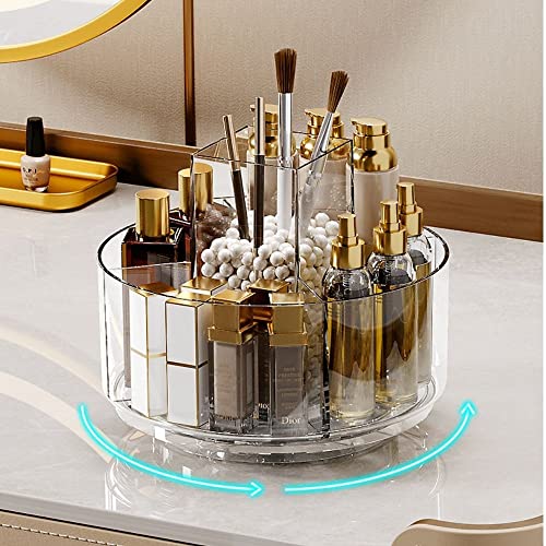 Haturi Makeup Organizer, Waterproof&Dustproof Cosmetic Organizer Box with  Lid Fully Open Makeup Display Boxes, Skincare Organizers Makeup Caddy  Holder