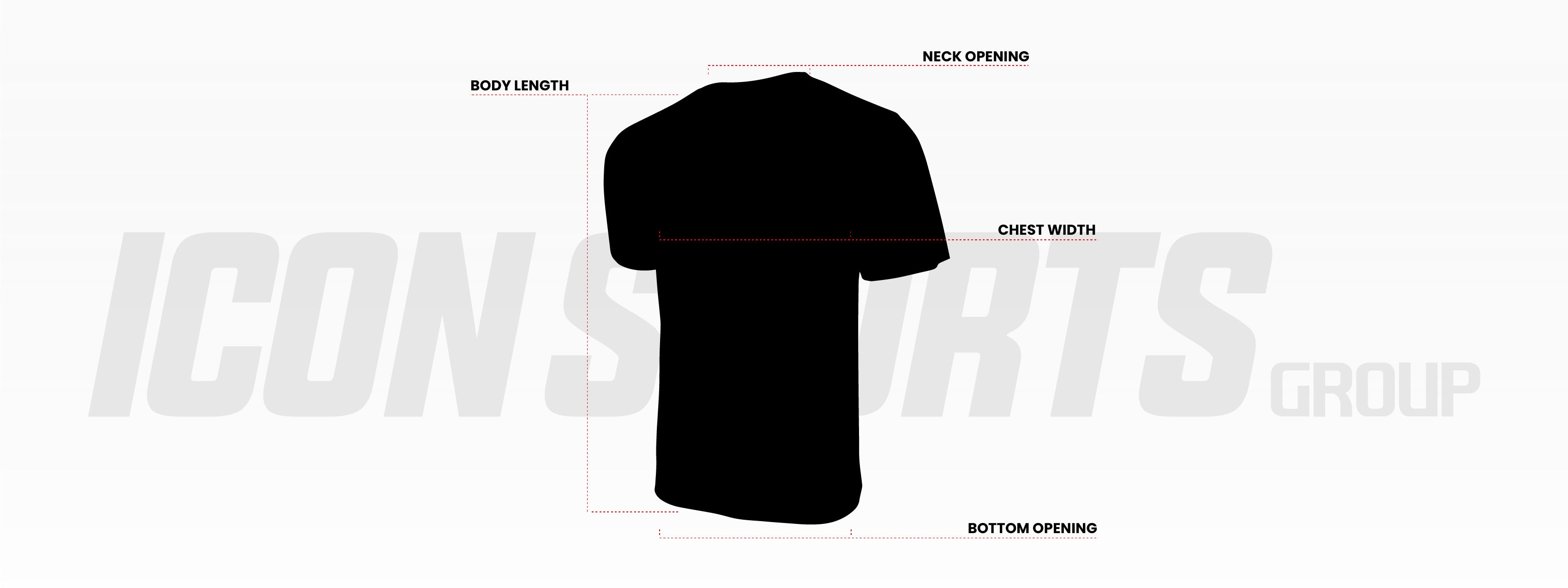 Youth T shirt size chart Icon Sports